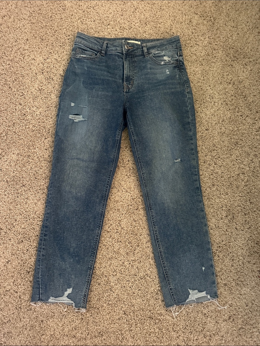 Maurices M- Jeans Woman’s size 8 
 Distressed Ankle Jeans